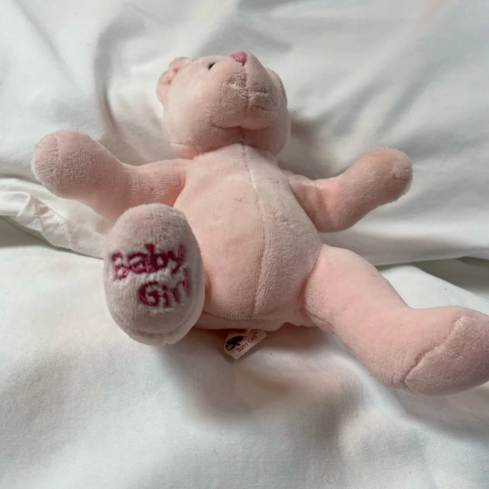 Pink Baby Girl Small Teddy Bear‎ Plush Stuffed Animal, TY
